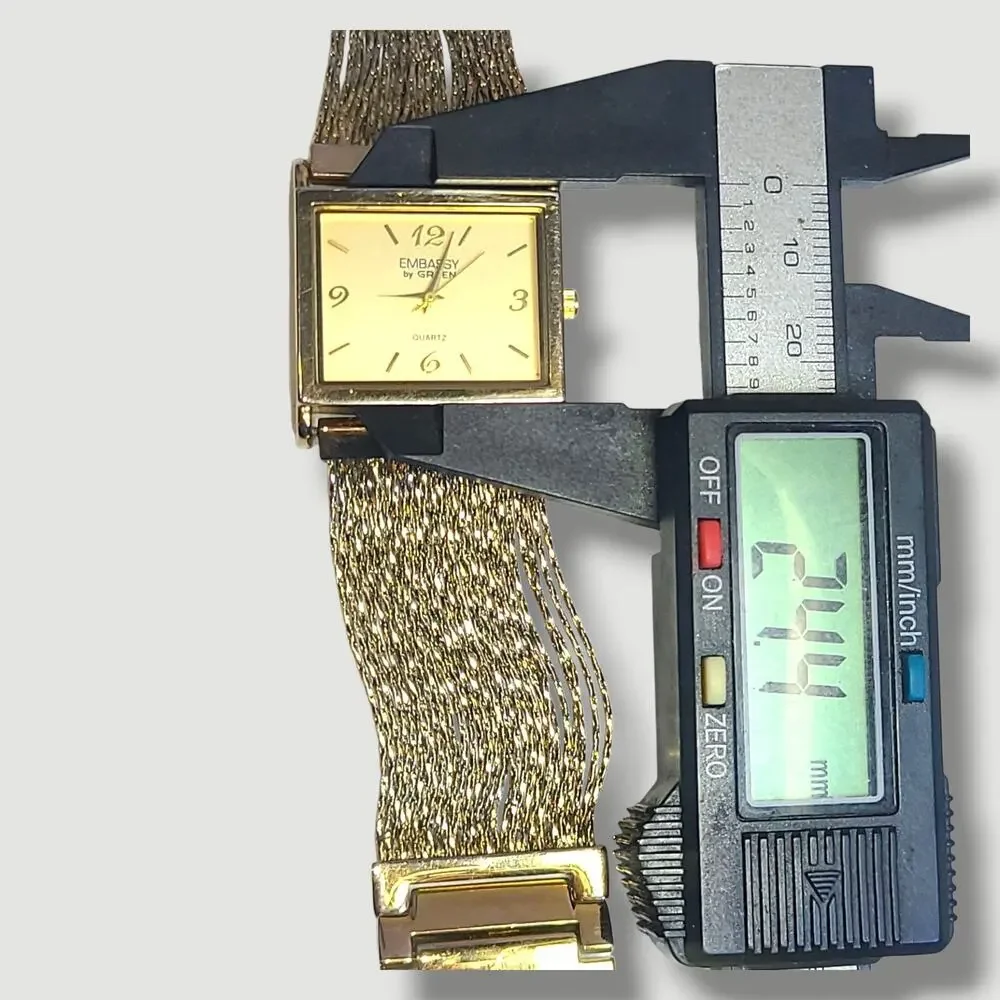 Embassy By Gruen Ladies Watch Quartz Gold Tone‎ New Battery Women's